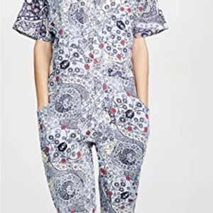 UDENA PAISLEY PRINT utility jumpsuit
